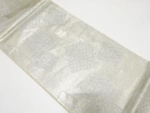 アンティーク　色紙散らしに古典柄織り出し袋帯（着用可）